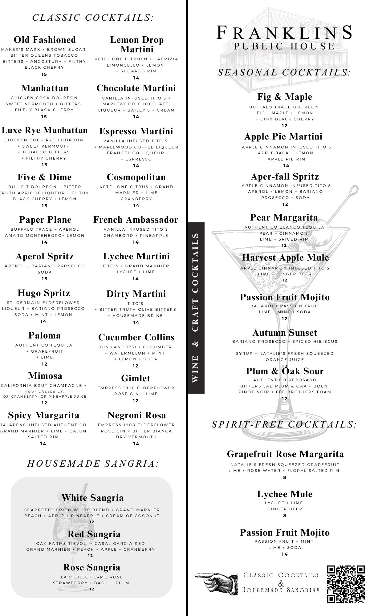 cocktail menu