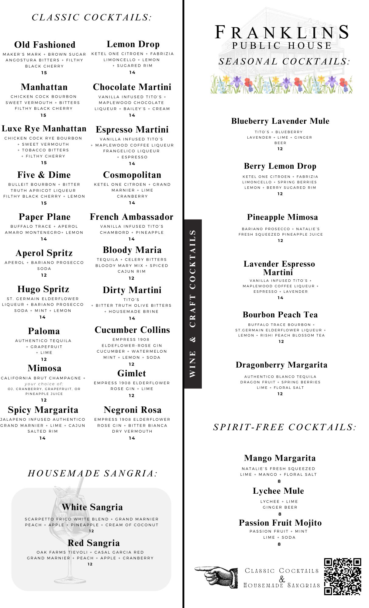 cocktail menu